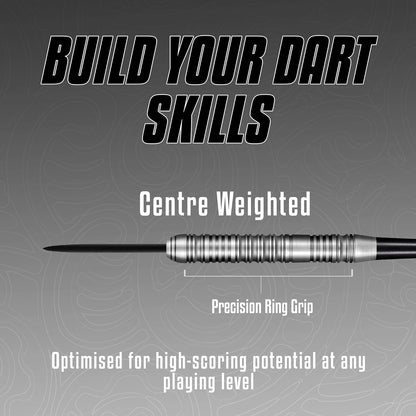 Shot Darts Steel Tip, TOA (23G / 24G) 70% Tungsten Barrels Pro Throwing Darts for Maximum Aerodynamics Handcrafted Professional Dart Set and Flights Made in New Zealand Metal Tip Bar Darts for Adults