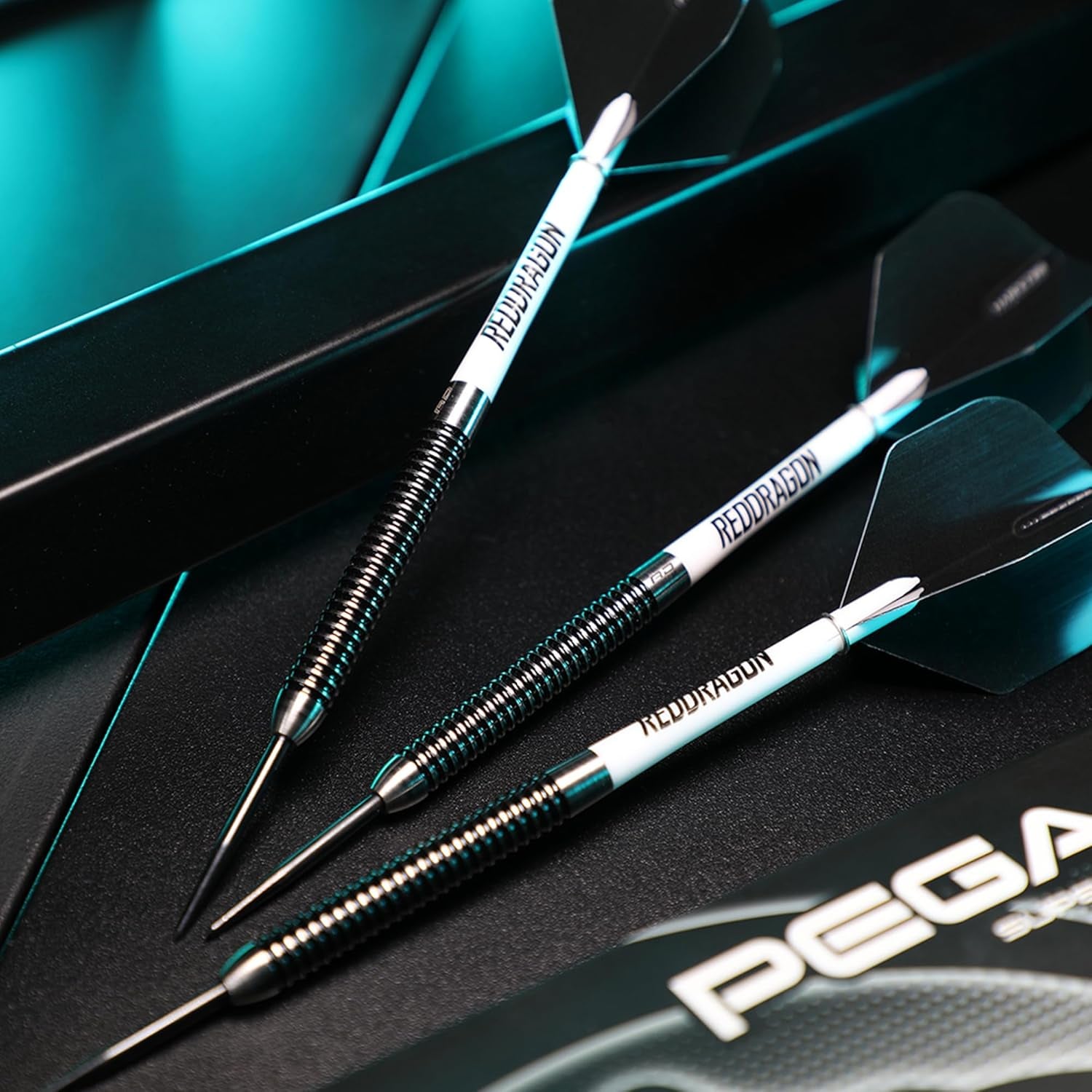 Pegasus Professional 80% Tungsten Darts Set Available in Steel Tip 21G, 23G, 24G, 25G, 26G, 28G, 30G Darts | Amazon Exclusive Dart Set with Flights, Stems (Shafts) and Case