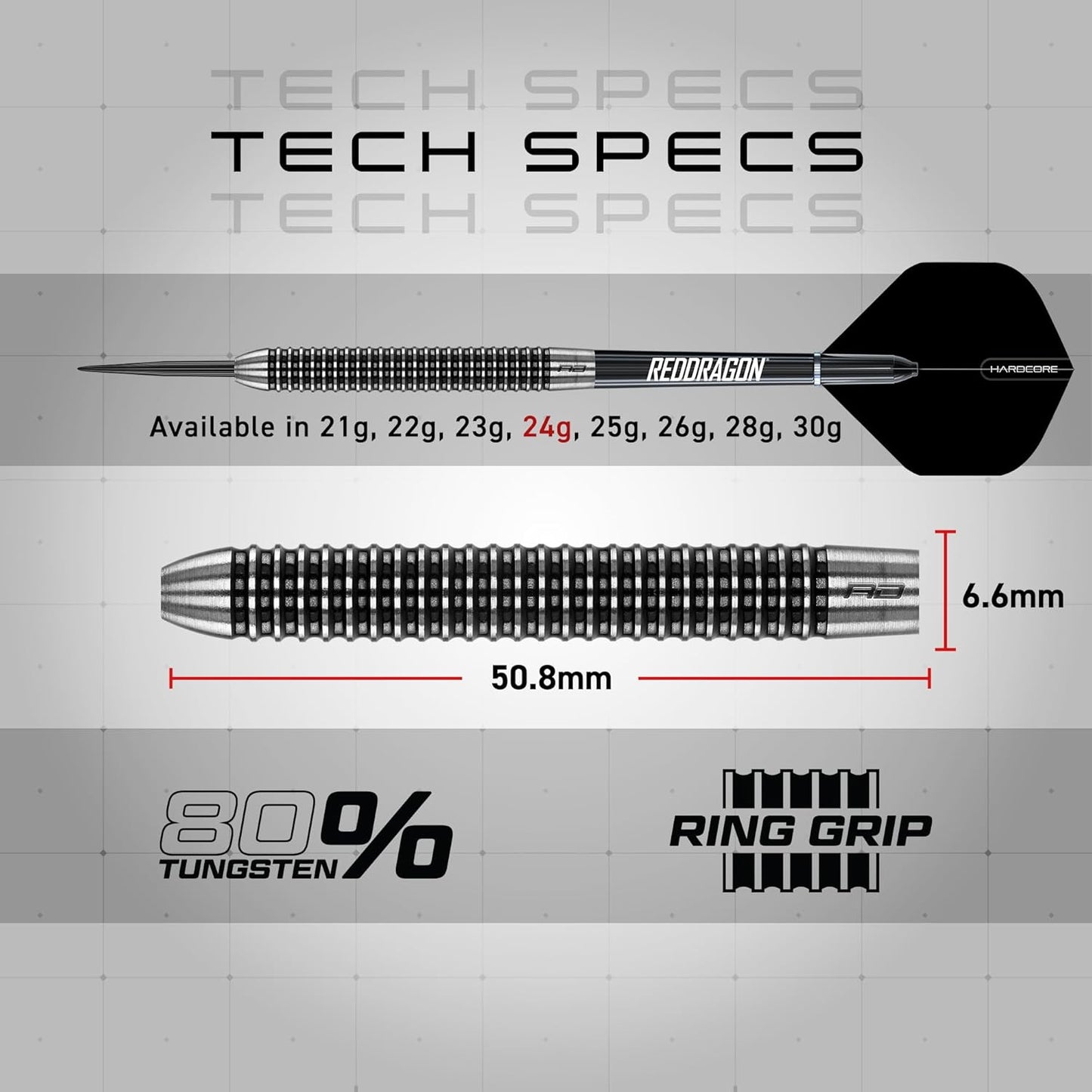 Pegasus Professional 80% Tungsten Darts Set Available in Steel Tip 21G, 23G, 24G, 25G, 26G, 28G, 30G Darts | Amazon Exclusive Dart Set with Flights, Stems (Shafts) and Case