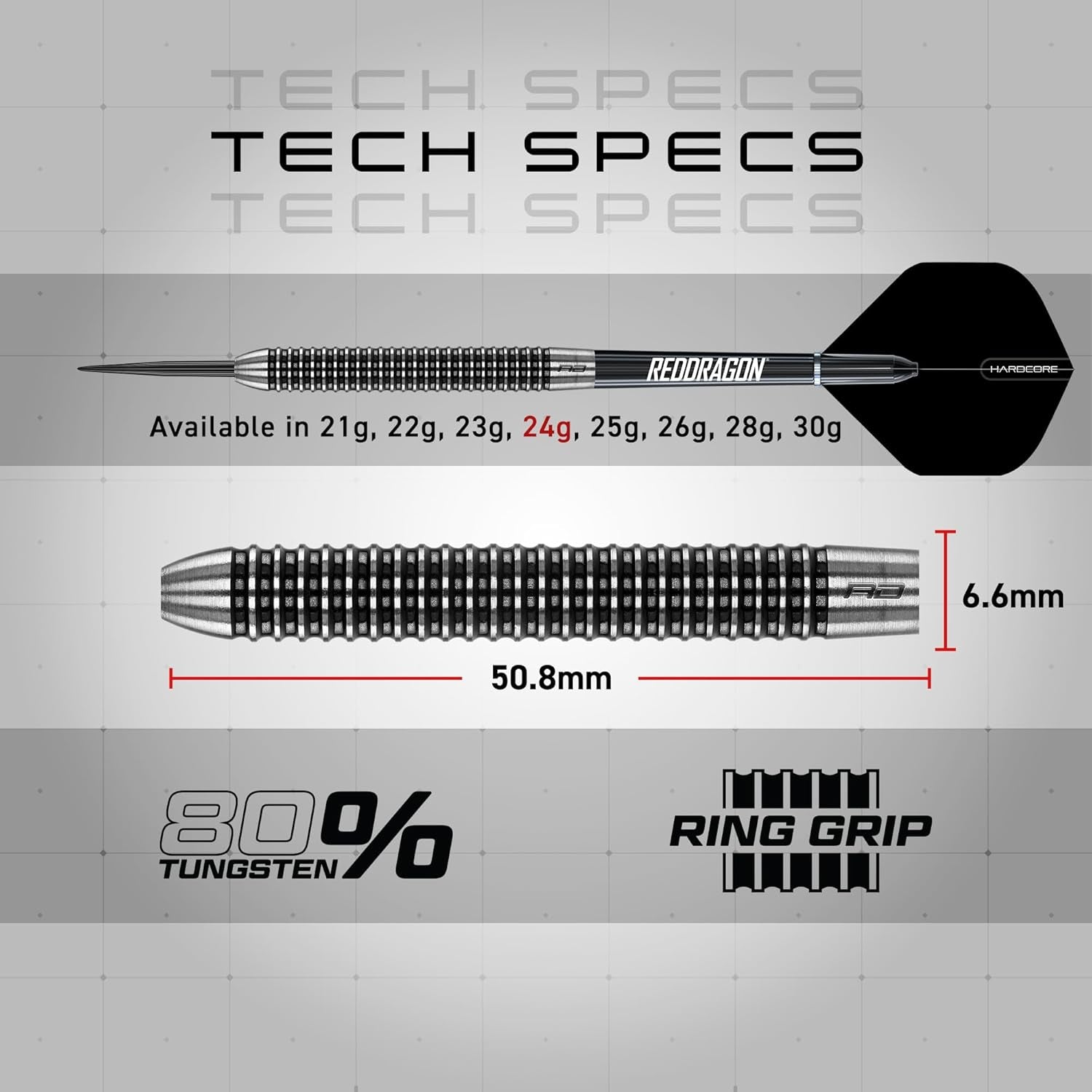 Pegasus Professional 80% Tungsten Darts Set Available in Steel Tip 21G, 23G, 24G, 25G, 26G, 28G, 30G Darts | Amazon Exclusive Dart Set with Flights, Stems (Shafts) and Case