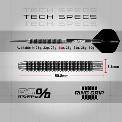 Pegasus Professional 80% Tungsten Darts Set Available in Steel Tip 21G, 23G, 24G, 25G, 26G, 28G, 30G Darts | Amazon Exclusive Dart Set with Flights, Stems (Shafts) and Case