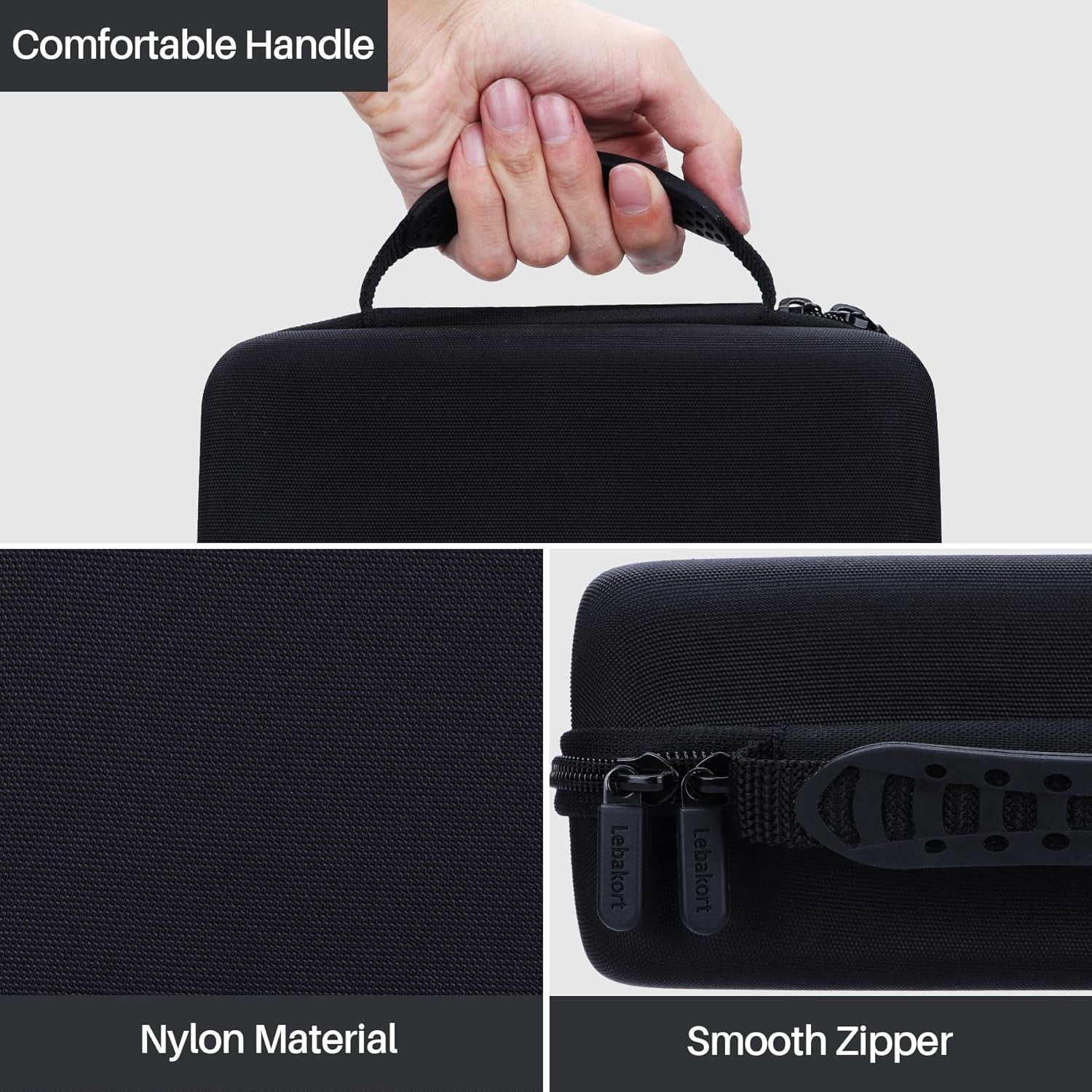 Hard Case Compatible with Steel Tip or Soft Tip Darts Set, Storage Holder Fits for Dart Tips Shafts Flights and Accessories (Black Case)