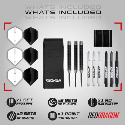 Pegasus Professional 80% Tungsten Darts Set Available in Steel Tip 21G, 23G, 24G, 25G, 26G, 28G, 30G Darts | Amazon Exclusive Dart Set with Flights, Stems (Shafts) and Case