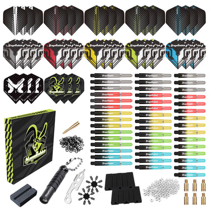 Magerbbit Darts 195 Piece Bumper Darts Accessory Pack, Dart Accessories Kit
