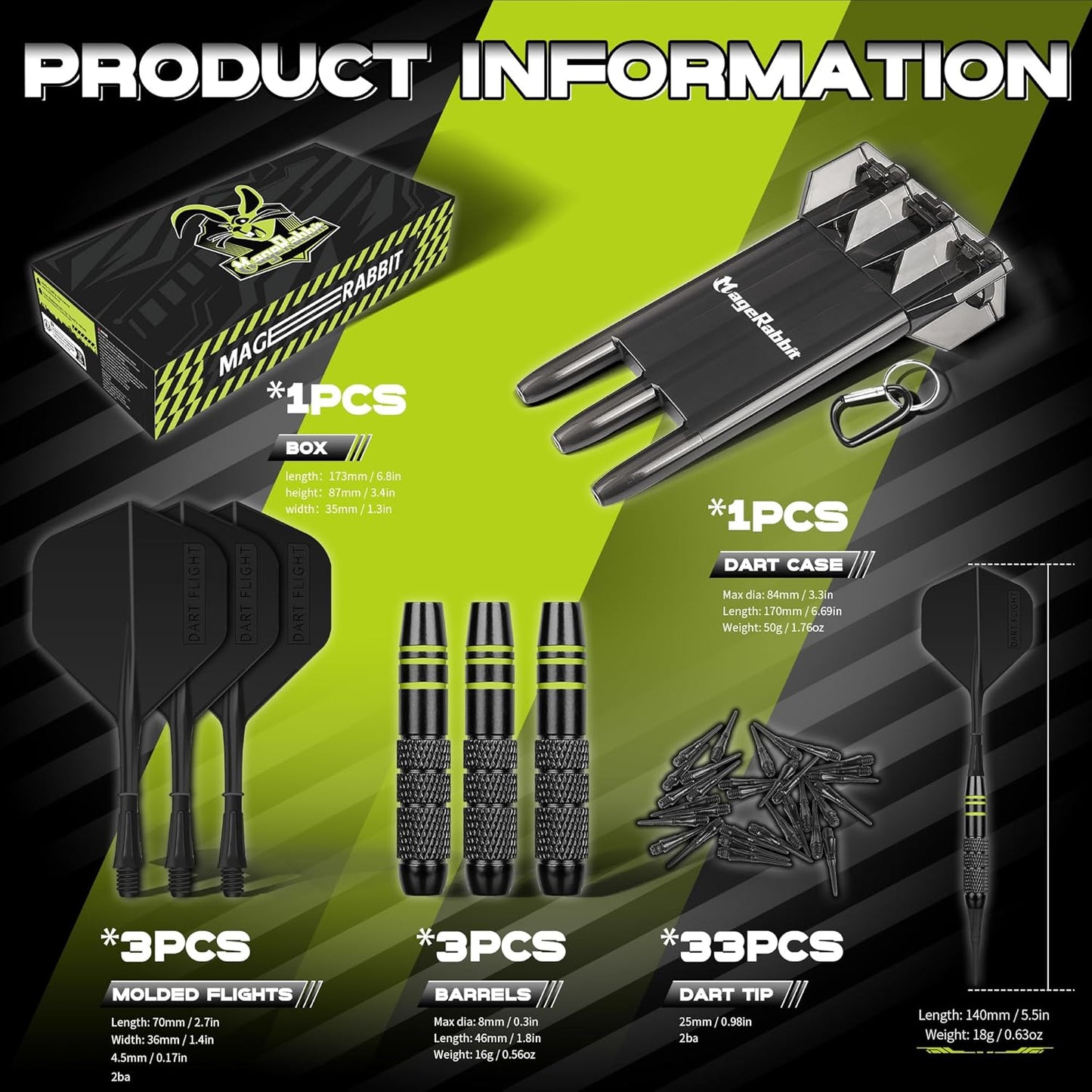 Soft Tip Dart 3Pcs+Durable Moulded Flights,Plastic Darts Set with Extra 30 Pcs Soft Tips+Carry Box, Electronic Darts,Dart for Electronic Dartboard,