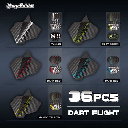 Magerbbit Darts 195 Piece Bumper Darts Accessory Pack, Dart Accessories Kit