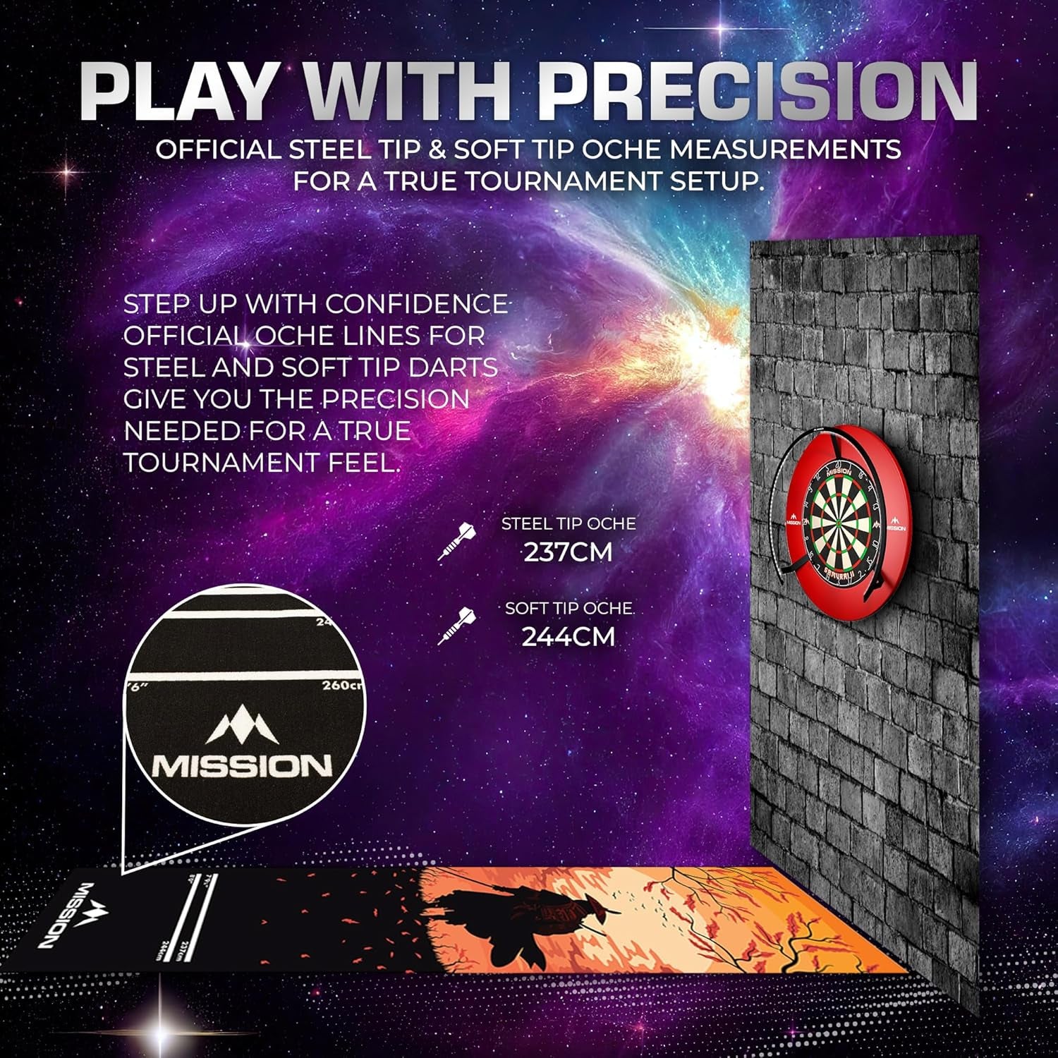 | Lightweight Carpet Dart Mat | Available in Multiple Designs.